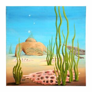 Unter Wasser | Acryl auf Leinwand | 80 x 80 cm | 2015