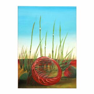 Es kugelt sich im feuchten Gras | Acryl auf Leinwand | 50 x 70 cm | 2014