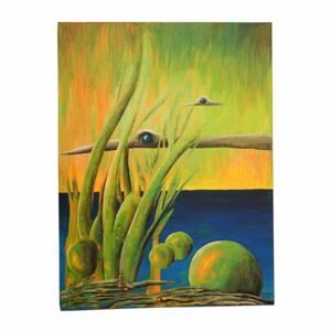 Feuer und Wasser | Acryl auf Leinwand | 60 x 80 cm | 2019